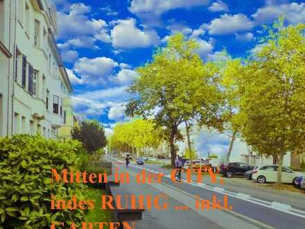 Ruhig - indes - CITY # 35 m² Garten-Parzelle # renovierte Whg./ 1.OG