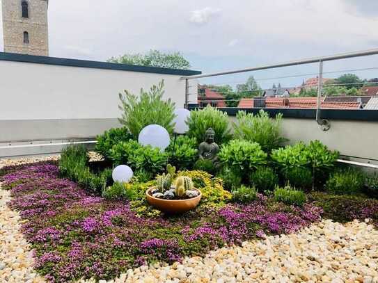 Wohnen über den Dächern von Sondershausen mit Schloßblick und großer, grüner Terrasse!