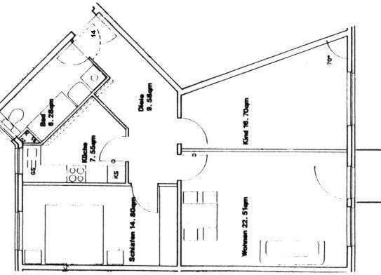 Wriezen: Geräumige 3-Raumwohnung mit Balkon