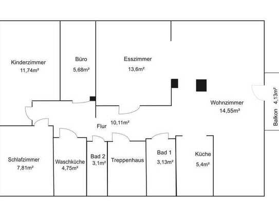 5-Raum-Dachgeschosswohnung mit Balkon in Bayreuth