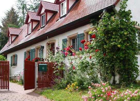 Denkmalgeschütztes fränkisches Bauernhaus Ferienhaus Falkenlust in Haundorf