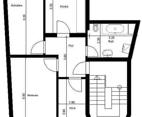 Reizvolle kleine 3-Zimmer-Wohnung in Dresden-Mickten