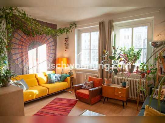 Tauschwohnung: 2 helle Zimmer PB gegen größer | nur Landeseigene