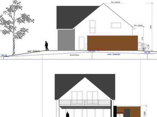 Grundstück+Baugenehmigung(EFH od. 2-Fam.haus),Vollunterkellert, im Wohngebiet Kreuzgund in 74080 HN!