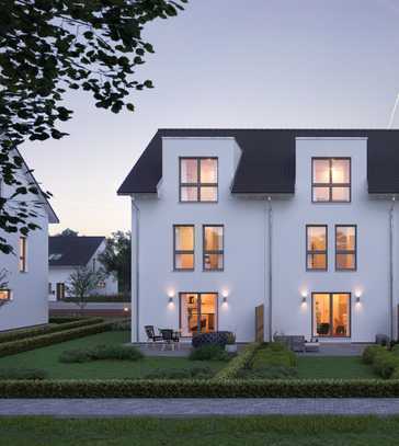 Moderne Doppelhaushälfte mit Keller und schönem Garten in ruhiger Lage