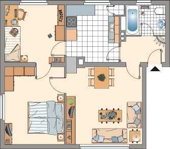 3 Zimmerwohnung in Bonn Kessenich - frei ab sofort, mit modernisiertem Bad