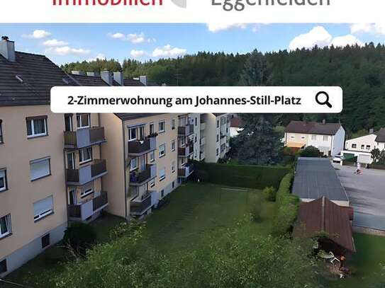 Über den Dächern von Eggenfelden: Teilmöblierte 2-Zimmer mit Waldblick zur Miete