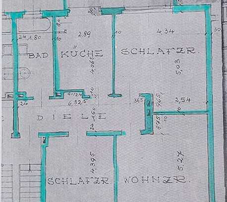 3-Zimmer mit Balkon Viktoriastraße ohne Haustiere