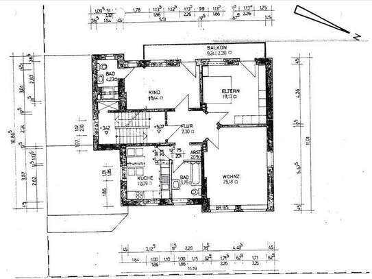 3-Zimmer-Wohnung mit Balkon und Garten in Klinikum und Bahnhofsnähe