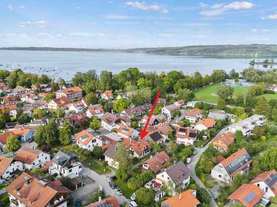 Ammersee - Leben wo andere Urlaub machen: 
Grundstück mit Altbestand