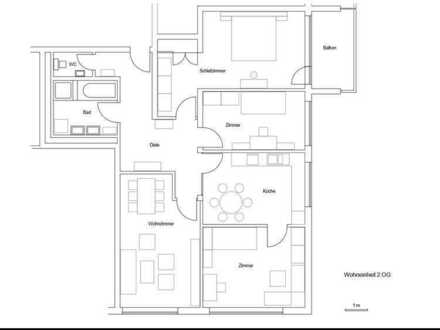 Hochwertige 4-Zimmer-Wohnung mit Balkon und Tiefgarage in Oberndorf am Neckar