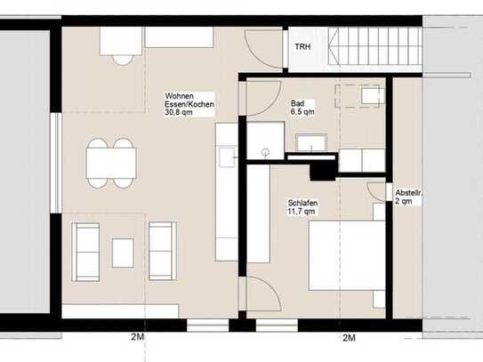 Stilvolle 2-Zimmer-DG-Wohnung mit gehobener Innenausstattung in Schelklingen