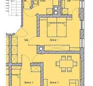 S-West, schöne 3-Zi-Whg mit Balkon, 1. OG, ohne EBK, ab 01. März 2024, von privat