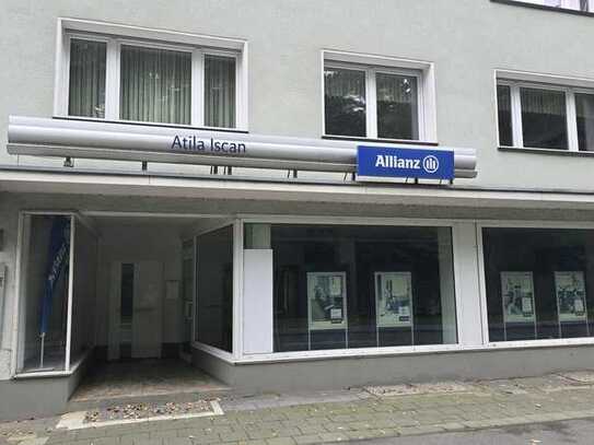 Büro mit Schaufensterfront, Küche, 2xWC, Duschbad, 2.Büroraum in DU-Bergheim