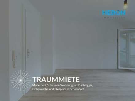 TRAUMMIETE - Moderne 2,5-Zimmer-Wohnung mit Dachloggia, Einbauküche und Stellplatz in Schorndorf