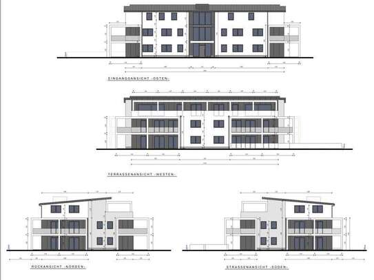 Neubau: 3-Zimmer-Penthouse-Wohnung mit Dachterrasse in Bad Rothenfelde