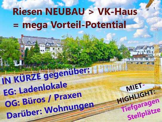 14 m² Balkon ... unter freiem Himmel/ opt. mit Einbauküche/ Quasi eine DG-Whg, aber ohne Schrägen