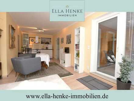 Beste Innenstadtlage: Schöne, modernisierte 1,5-Zimmer-Wohnung mit Balkon, Fahrstuhl + Tiefgarage.