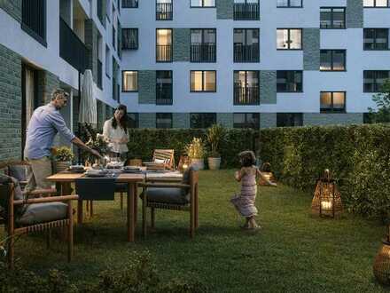 DU! Ist Ihre Wohnoase! 2-Zimmer-Gartenwohnung mit idealem Grundriss und Terrasse in Unterbilk