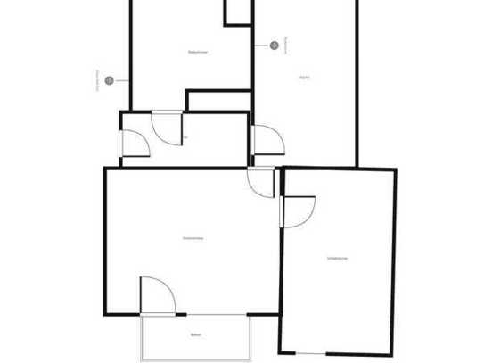 Renovierte 2-Zi.-Wohnung für 2 Personen mit Ausblick (WBS)