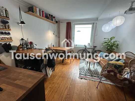 Tauschwohnung: Zentrale Altbau Erdgeschosswohnung mit großer Terrasse