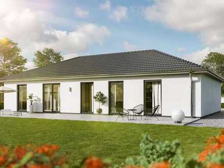 Vollausstattung Bungalow, Preis inkl. ebenes Grundstück mit Fernblick