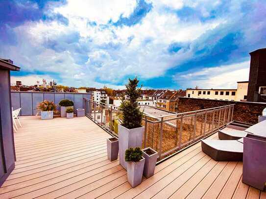 Exklusives Penthouse mit 200m² Wohnfläche und 75m² großer Dachterrasse in Stadtmitte