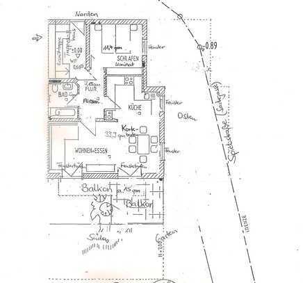 Exklusive 2,5-Zimmer-Wohnung 1. OG mit großem Balkon in Friedberg-Süd