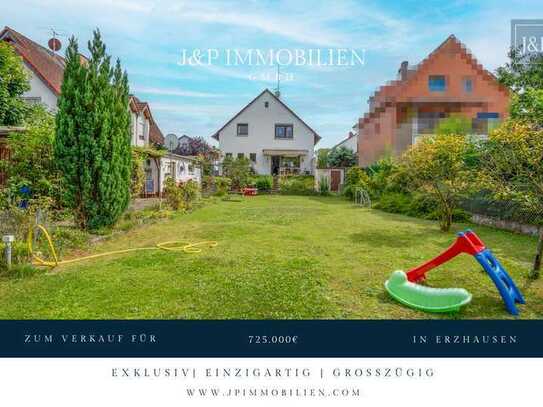 Einfamilienhaus mit großem Garten (Baugrundstück) in Bestlage von Erzhausen!