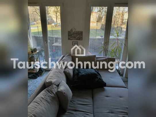 Tauschwohnung: 1-Raumwohnung im EG mit Balkon, Fußbodenheizung und EBK