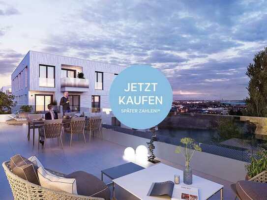 Über den Dächern Düsseldorfs: Penthouse mit 3 Zi. & Dachterrasse mit Seeblick