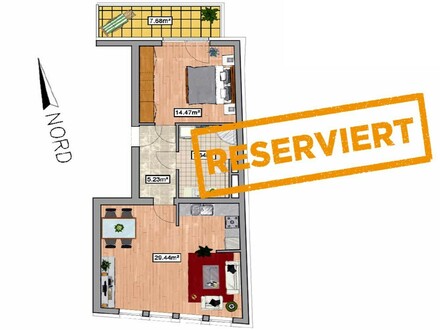 2-Zimmer-Wohnung mit Balkon - Neubauprojekt Schweizergasse