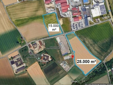Betriebsbaugrund im Gewerbepark Thalbach Thalheim bei Wels möglich.B Widmung auch für Logistiker