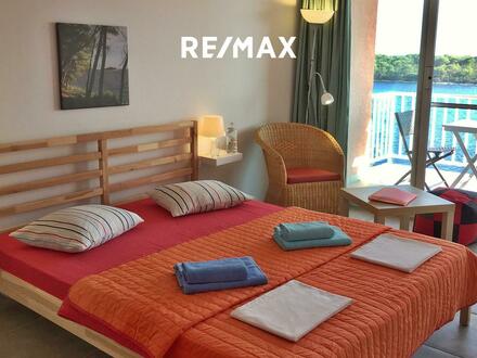 Home for your vacation? Studio apartment 27m² with balcony, sea view and sea access in a prime location on the island o…