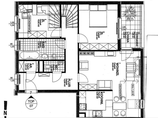 120m² DACHGESCHOSS MIT 5 ZIMMERN AM HAUPTPLATZ- PURKERSDORF, INKL. TIEFGARAGENPLATZ