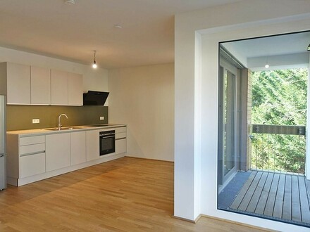 ERSTBEZUG! - Modernes 2-Zimmer-Apartment mit Balkon und Garten am Wolfersberg