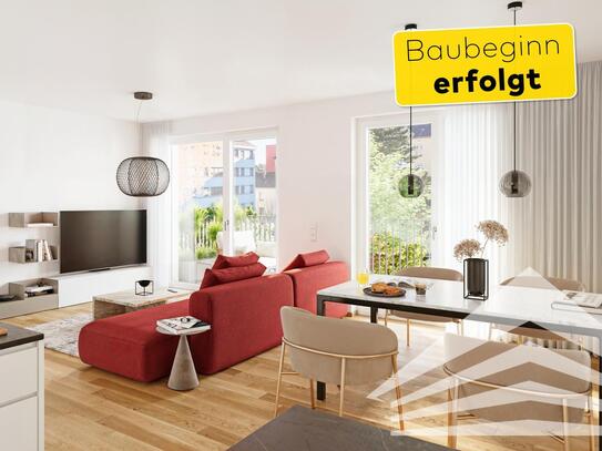 Baubeginn erfolgt! "PILLmein" - 4 Raumwohnung mit 19 m² Balkon (Top 2.12)