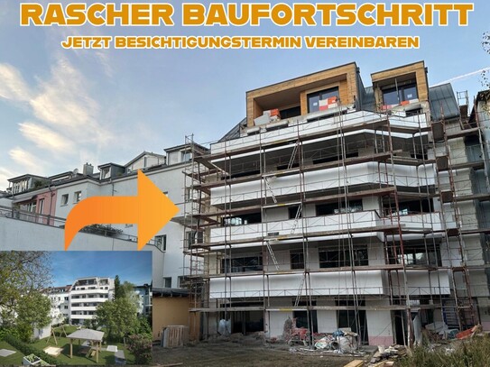 LINZ/URFAHR (Auberg) : RASCHER BAUFORTSCHRITT - EIGENTUMSWOHNUNG ca. 76,65 m² Wohnfl., 3 Zimmer + Balkon + Tiefgaragens…