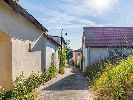 Renovierungsbedürftiges Presshaus mit Kellerröhre