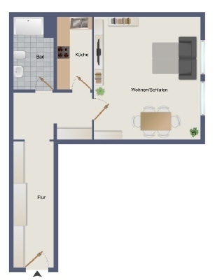 Studenten Wohnung im östlichen Ringgebiet/Jasperallee