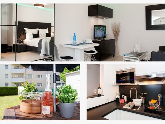 SmartWorking Wohnung mit Garten-Terrasse und Klimaanlage. Top Lage Frankfurt/Offenbach