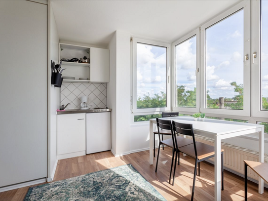 Modernes Studio-Apartment in Magdeburg mit schöner Aussicht