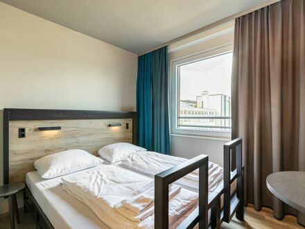 Modernes Hostel-Zweibettzimmer in Frankfurt Ostend