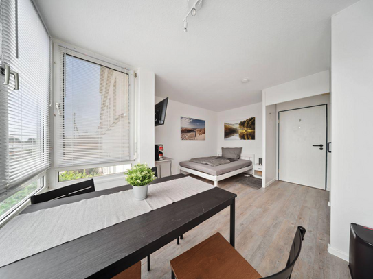 Modernes Studio-Apartment in Magdeburg mit schöner Aussicht