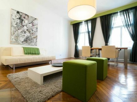 Serviced Apartment in Wien mit modernen, komfortablen Möbeln in der Nähe des Naschmarkts und der Mariahilfer Straße