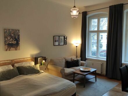 Vollständig möblierte und gemütliche Wohnung im Zentrum des Stadtteils Friedrichshain.