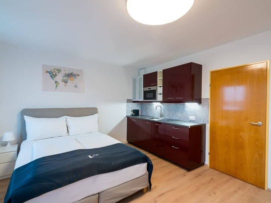 Helles Mikroapartment mit netter Aussicht in top Lage