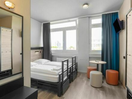 Modernes Hostel-Zweibettzimmer in Frankfurt Galluswarte