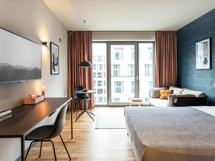 Design Serviced Apartment Smart in Darmstadt, Vitra Lounge, Tiefgaragen, Großes Rooftop