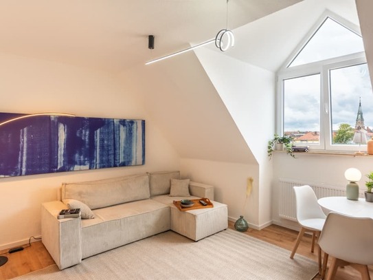 Wunderschönes & hochwertig eingerichtete 2-Zi Maisonette Wohnung mit Blick über Fürth